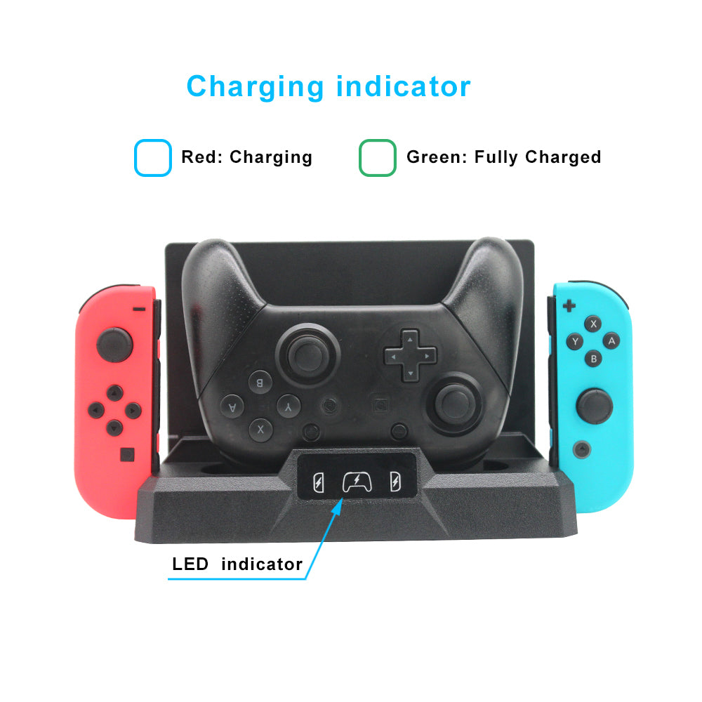 S053 Multi-function Controller Charging Dock for Nintendo Switch Joy-stick Charging Station Non-slip Switch Dock Stand with Game Card Holder/Indicator S053 Multi-function Controller Charging Dock for Nintendo Switch Joy-stick Charging Station Non-slip Switch Dock Stand with Game Card Holder/Indicator